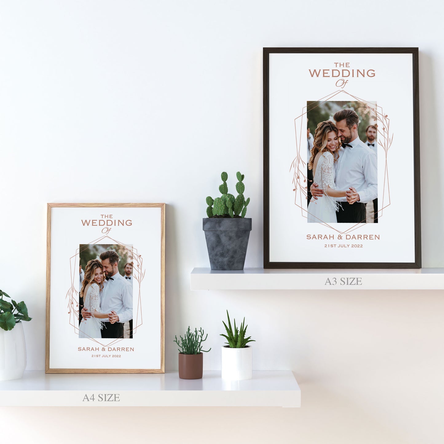 Personalised Wedding Photograph - FREE UK SHIPPING