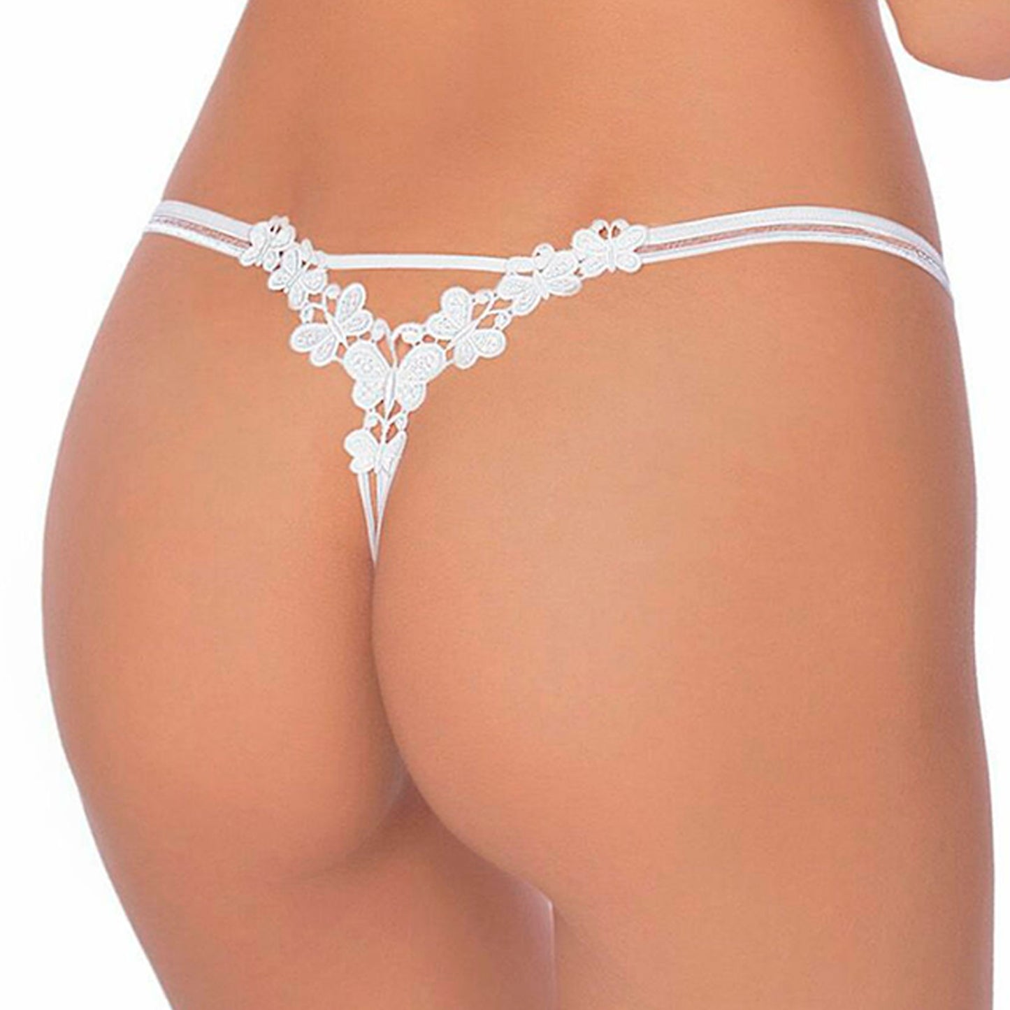 Personalised White Bridal Thong - FREE UK SHIPPING