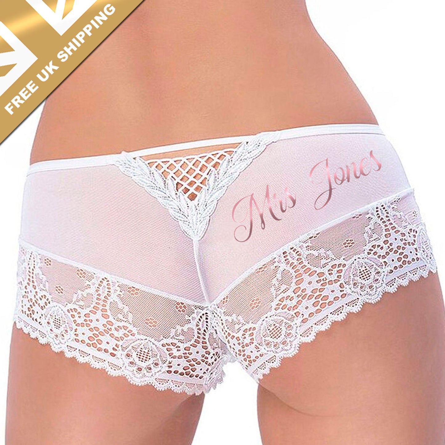 White Lace Panties -  UK