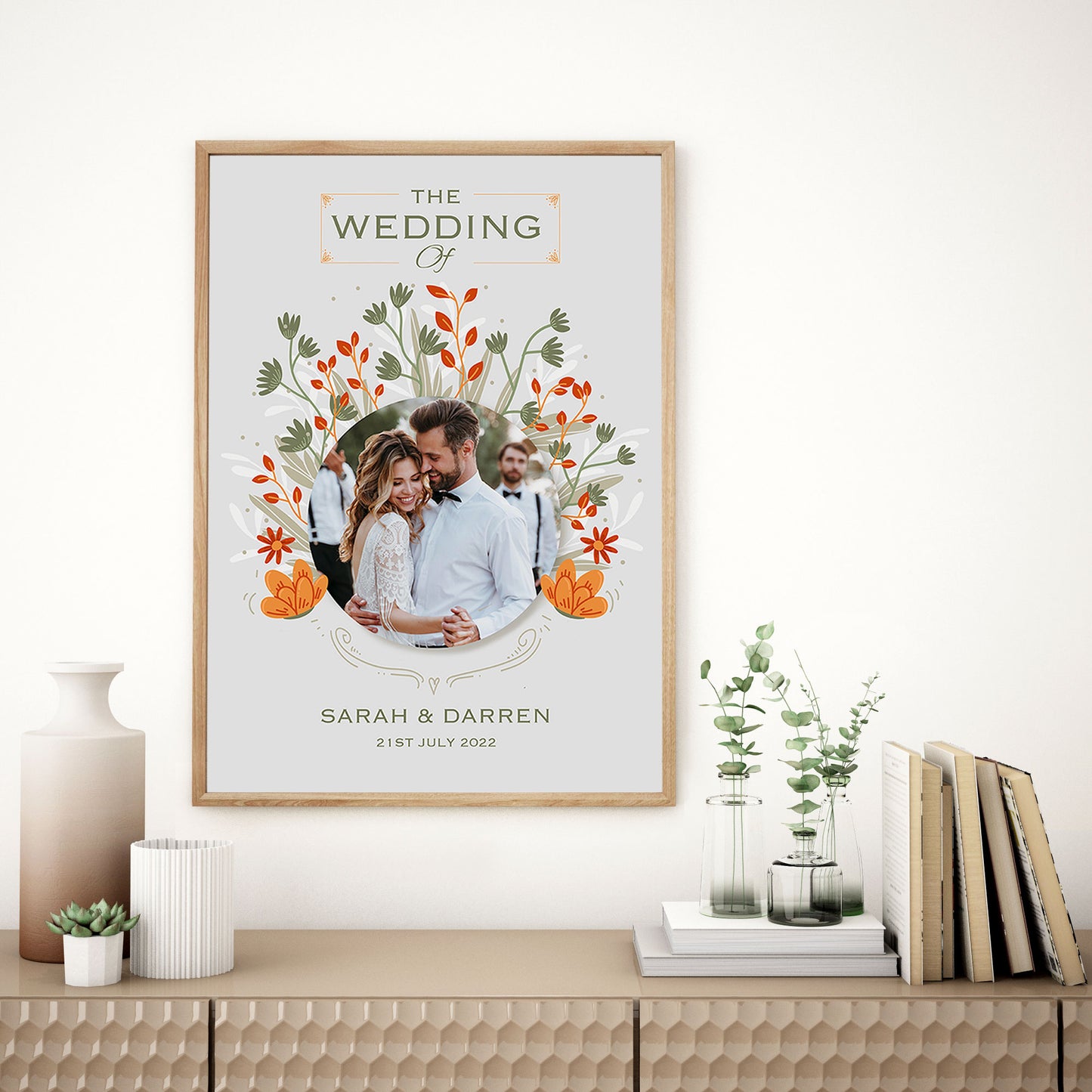 Personalised Wedding Photograph - FREE UK SHIPPING