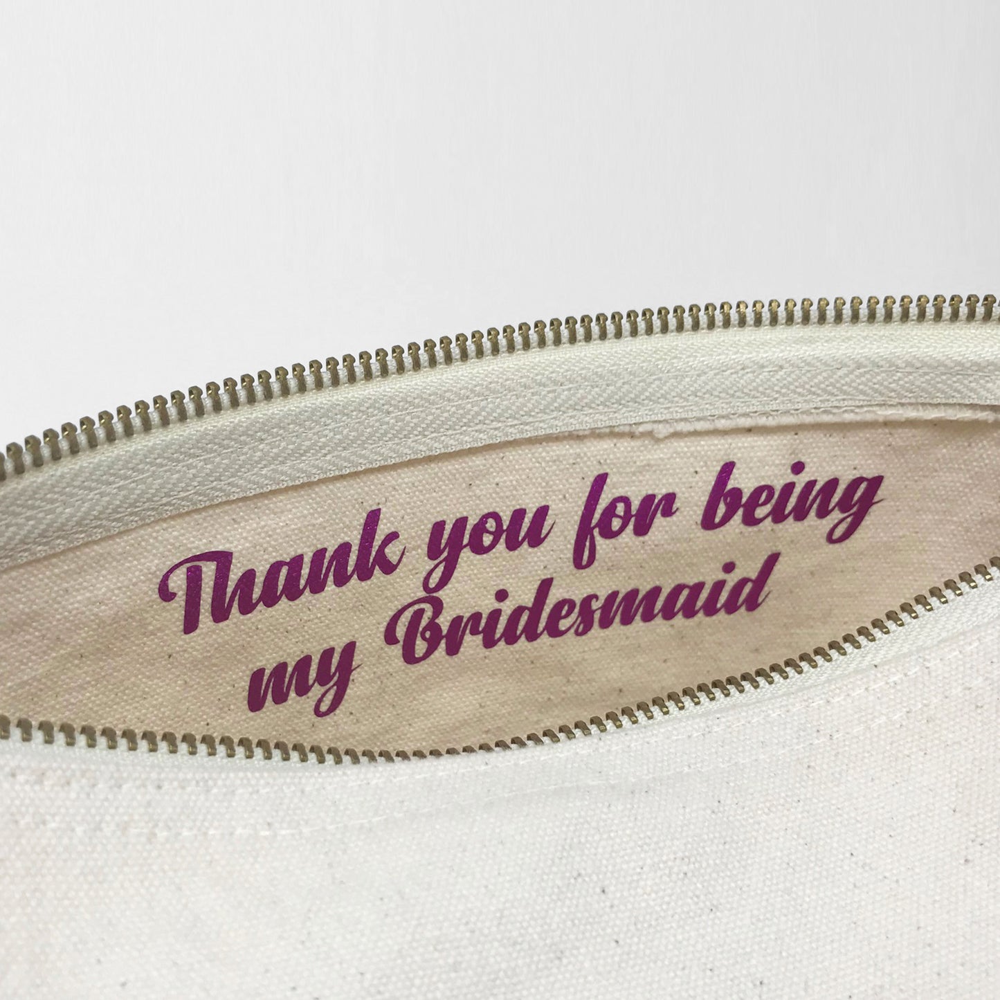 Personalised Bridesmaid Cosmetic Bag - FREE UK SHIPPING