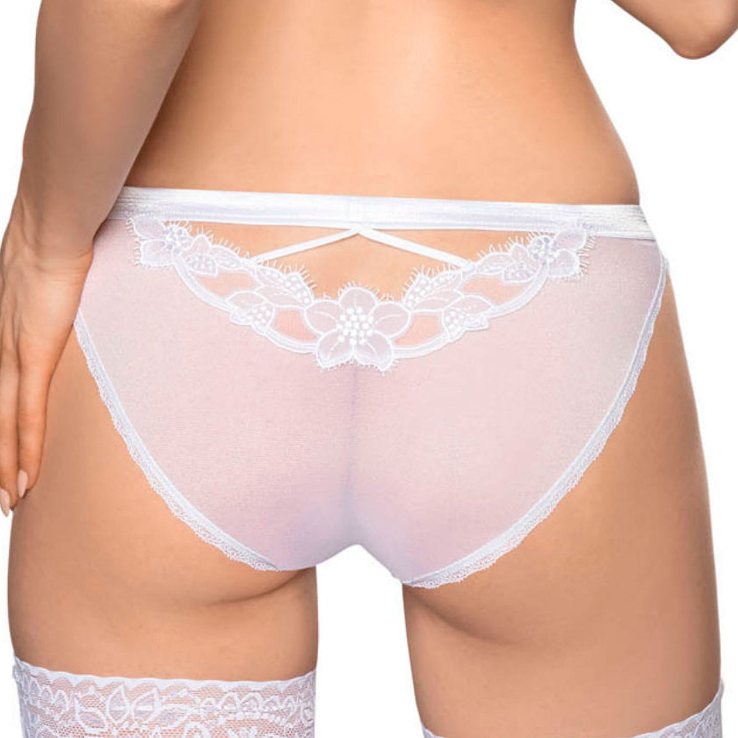 Personalised White Bridal Brief - FREE UK SHIPPING